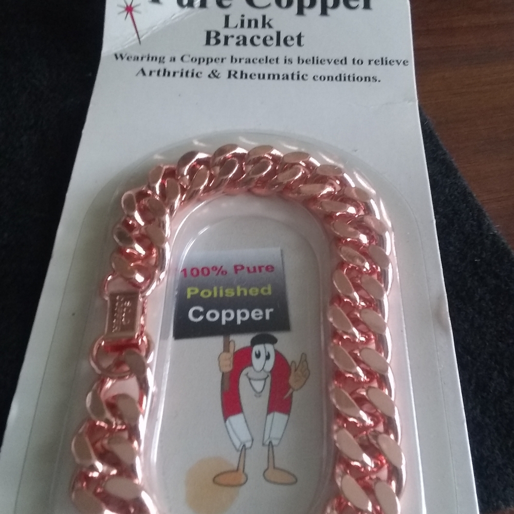 Copper link bracelet